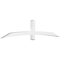 Ekena Millwork Bellingham Architectural Grade PVC Gable Bracket, 96"W x 20"H x 4"D x 4"F, 5/12 Pitch GBP096X20X0404BEL00 - alternate 1